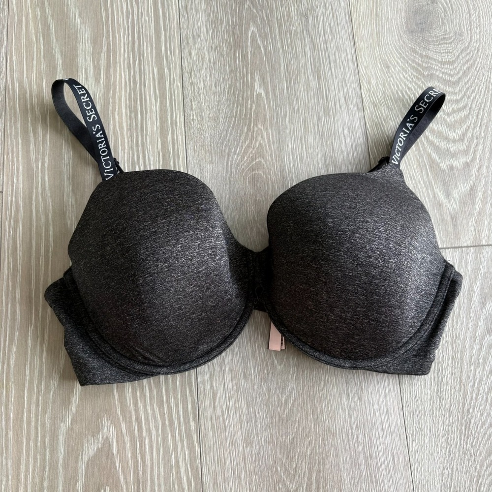 Victoria's Secret Womens Gray Perfect Shape T-Shirt Bra Size 40DD